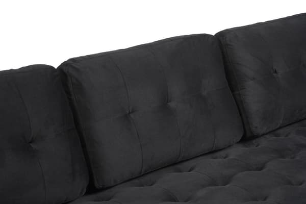Marino sofa 3 pers. velour sort.