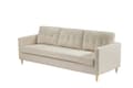 Miniatyrbilde 3 av 9: Marino sofa 3 seter fløyel sandfarget.