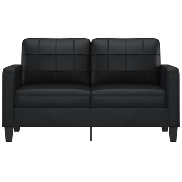 vidaXL 2-sitssoffa svart 140 cm konstläder