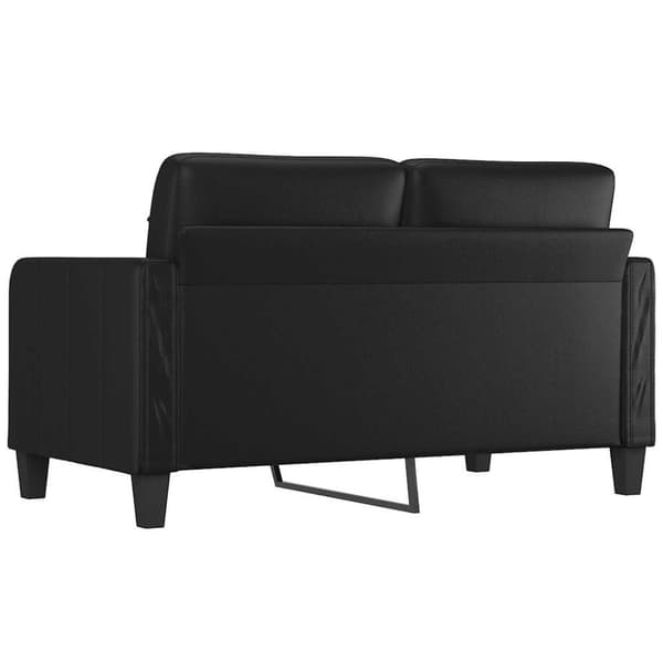 vidaXL 2-sitssoffa svart 140 cm konstläder