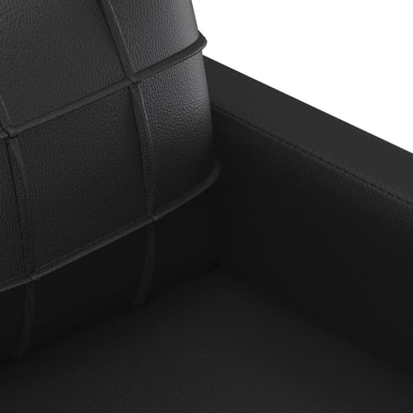 vidaXL 2-sitssoffa svart 140 cm konstläder