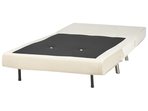 Bäddsoffa Krämvit Tyg Bäddsoffa Utfällbar Stol Säng