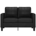 Miniatyrbillede 4 af 10: vidaXL 2-personers sofa 120 cm kunstlæder sort