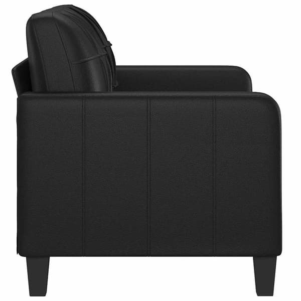 vidaXL 2-personers sofa 120 cm kunstlæder sort