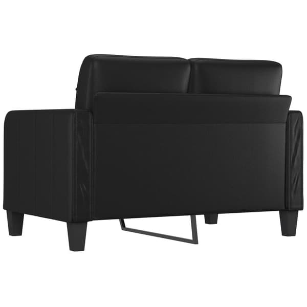 vidaXL 2-personers sofa 120 cm kunstlæder sort