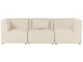 Pikkukuva 4 / 11: Sohva vaalea beige kolmelle vakosamettiverhoilu modulaarinen koristetyyny minimalistinen
