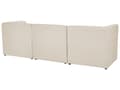 Pikkukuva 6 / 11: Sohva vaalea beige kolmelle vakosamettiverhoilu modulaarinen koristetyyny minimalistinen