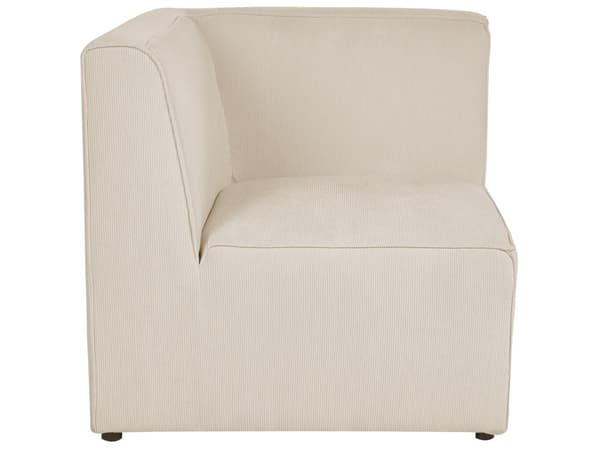 Kulmasohva vaalea beige viidelle vakosamettiverhoilu modulaarinen vasen rahi koristetyynyt minimalistinen