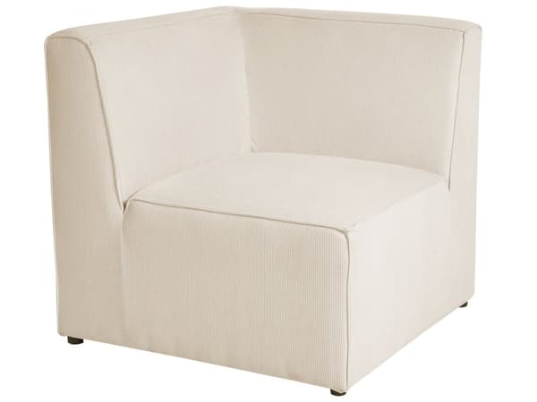 Kulmasohva vaalea beige viidelle vakosamettiverhoilu modulaarinen vasen rahi koristetyynyt minimalistinen