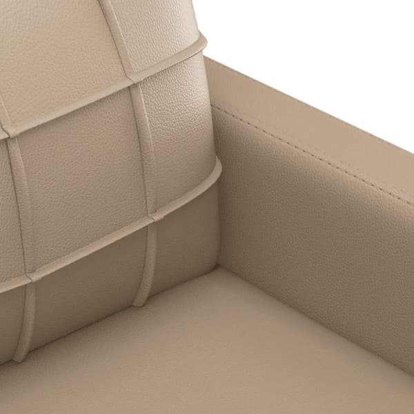 vidaXL 2-personers sofa 140 cm kunstlæder cappuccino