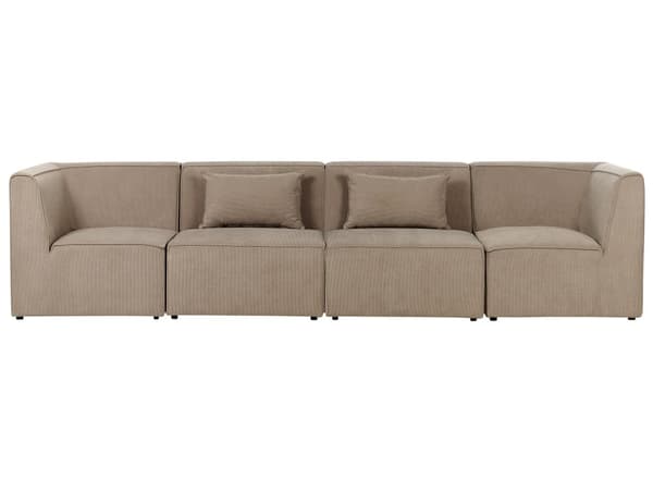 Modular 4-sitssoffa Taupe Manchester Sektionssoffa 4 Delar Soffa Modern Minimalistisk Stil
