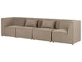 Miniatyrbild 5 av 11: Modular 4-sitssoffa Taupe Manchester Sektionssoffa 4 Delar Soffa Modern Minimalistisk Stil