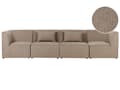 Miniatyrbild 1 av 11: Modular 4-sitssoffa Taupe Manchester Sektionssoffa 4 Delar Soffa Modern Minimalistisk Stil