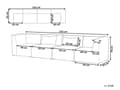 Miniatyrbild 3 av 11: Modular 4-sitssoffa Off-White Manchester Sektionssoffa 4 Delar Soffa Modern Minimalistisk Stil