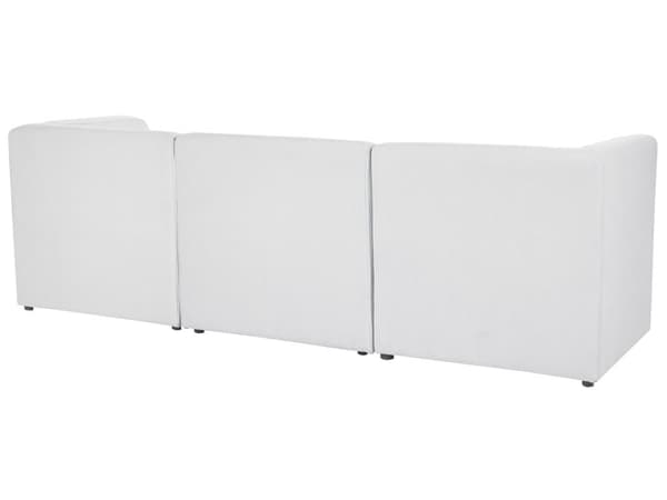 Modulär 3-sitssoffa Off-White Manchestersektion Tredelad Soffa Modern Minimalistisk Stil