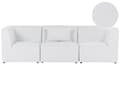 Miniatyrbild 1 av 11: Modulär 3-sitssoffa Off-White Manchestersektion Tredelad Soffa Modern Minimalistisk Stil