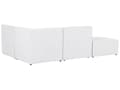 Miniatyrbillede 6 af 11: Modulsofa Off White Fløjl 3 Personers Designer Klassisk Flyder L formet Sofa med Høj Ryg Stue Hjørnesofa med Fodskammel Høj Kvalitet Stofsofa
