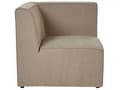 Miniatyrbillede 7 af 11: Modulsofa Taupe Fløjl 3 Personers Designer Klassisk Flyder L formet Sofa med Høj Ryg Stue Hjørnesofa med Fodskammel Høj Kvalitet Stofsofa