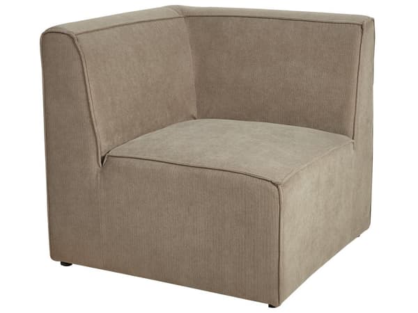 Modulsofa Taupe Fløjl 3 Personers Designer Klassisk Flyder L formet Sofa med Høj Ryg Stue Hjørnesofa med Fodskammel Høj Kvalitet Stofsofa