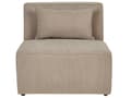Miniatyrbillede 10 af 11: Modulsofa Taupe Fløjl 3 Personers Designer Klassisk Flyder L formet Sofa med Høj Ryg Stue Hjørnesofa med Fodskammel Høj Kvalitet Stofsofa