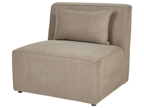 Modulsofa Taupe Fløjl 3 Personers Designer Klassisk Flyder L formet Sofa med Høj Ryg Stue Hjørnesofa med Fodskammel Høj Kvalitet Stofsofa
