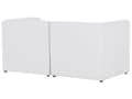 Miniatyrbillede 6 af 11: Modulsofa Off White Fløjl 2 Personers Loveseat Designer Blød Klassisk Flyder Sofa med Høj Ryg Moderne Stue Indretning Høj Kvalitet Stofsofa