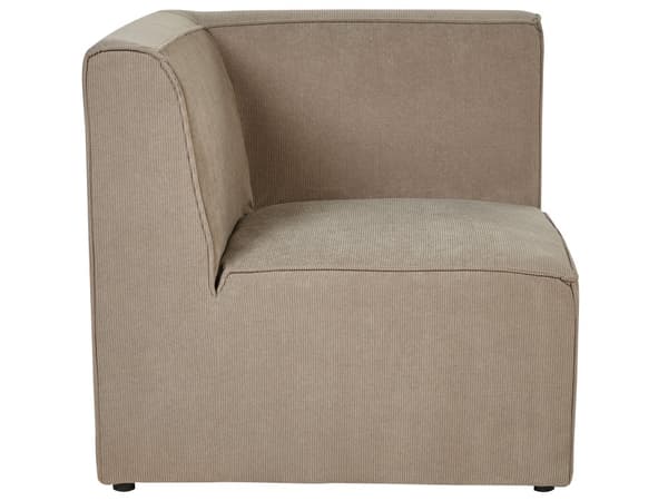 Modulsofa Taupe Fløjl 4 Personers Designer Klassisk Flyder L formet Sofa med Høj Ryg Stue Hjørnesofa med Fodskammel Høj Kvalitet Stofsofa