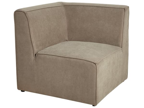 Modulsofa Taupe Fløjl 4 Personers Designer Klassisk Flyder L formet Sofa med Høj Ryg Stue Hjørnesofa med Fodskammel Høj Kvalitet Stofsofa