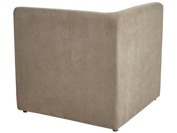 Modulsofa Taupe Fløjl 4 Personers Designer Klassisk Flyder L formet Sofa med Høj Ryg Stue Hjørnesofa med Fodskammel Høj Kvalitet Stofsofa
