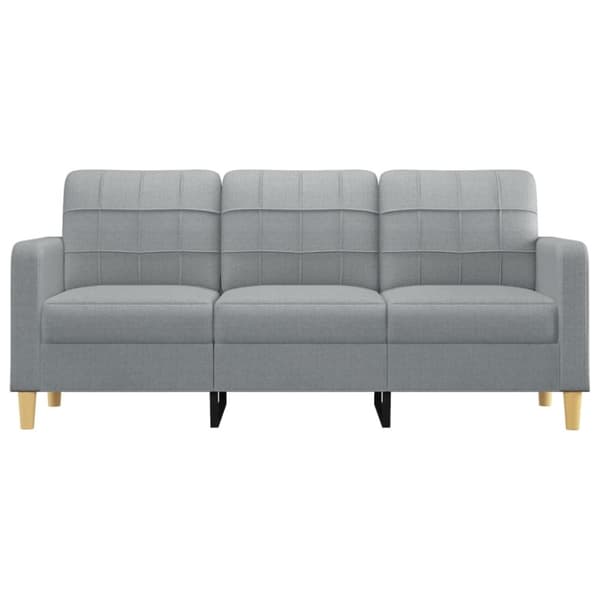 vidaXL 3-personers sofa 180 cm stof lysegrå
