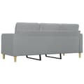 Miniatyrbillede 6 af 10: vidaXL 3-personers sofa 180 cm stof lysegrå