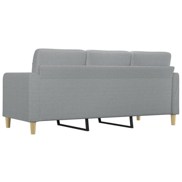 vidaXL 3-personers sofa 180 cm stof lysegrå