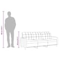 Miniatyrbillede 10 af 10: vidaXL 3-personers sofa 180 cm stof lysegrå