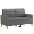 Miniatyrbillede 3 af 10: vidaXL 2-personers sofa 120 cm stof mørkegrå