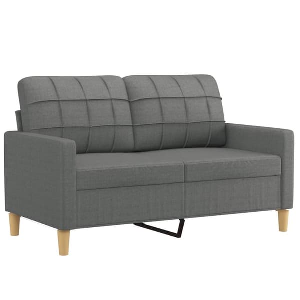 vidaXL 2-personers sofa 120 cm stof mørkegrå