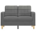 Miniatyrbillede 4 af 10: vidaXL 2-personers sofa 120 cm stof mørkegrå