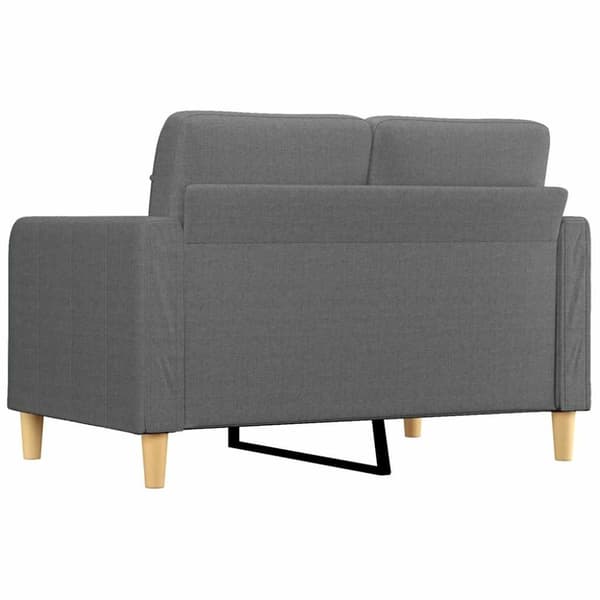 vidaXL 2-personers sofa 120 cm stof mørkegrå
