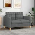 Miniatyrbillede 2 af 10: vidaXL 2-personers sofa 120 cm stof mørkegrå