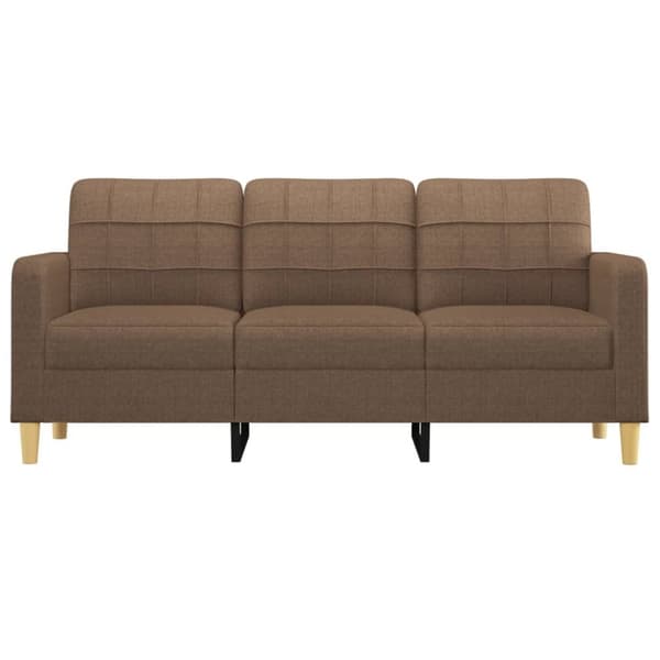 vidaXL 3-personers sofa 180 cm stof brun