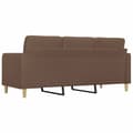 Miniatyrbillede 6 af 10: vidaXL 3-personers sofa 180 cm stof brun