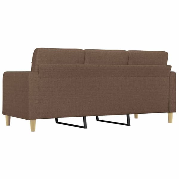 vidaXL 3-personers sofa 180 cm stof brun