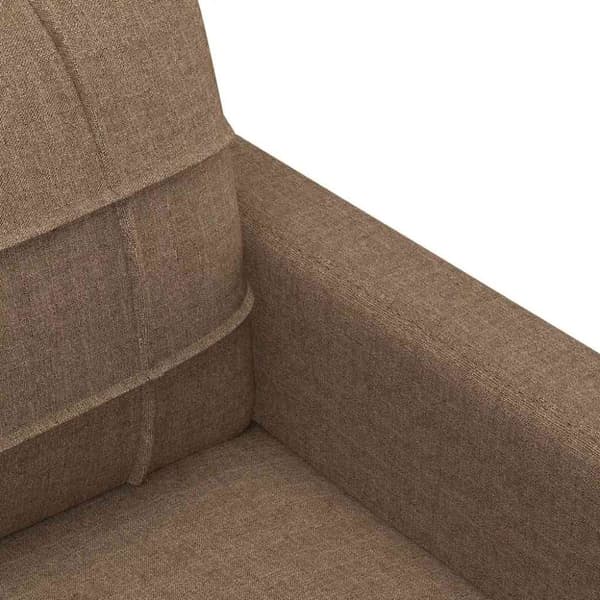 vidaXL 3-personers sofa 180 cm stof brun