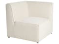 Miniatyrbillede 7 af 11: Sofa Beige Fløjl 3 personers Modulsofa med Fodskammel med Hynder Moderne Stil
