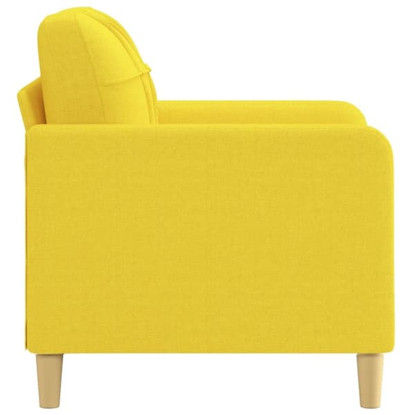 vidaXL Fåtölj ljusgul 60 cm tyg