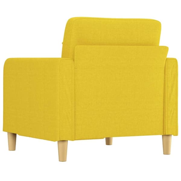 vidaXL Fåtölj ljusgul 60 cm tyg