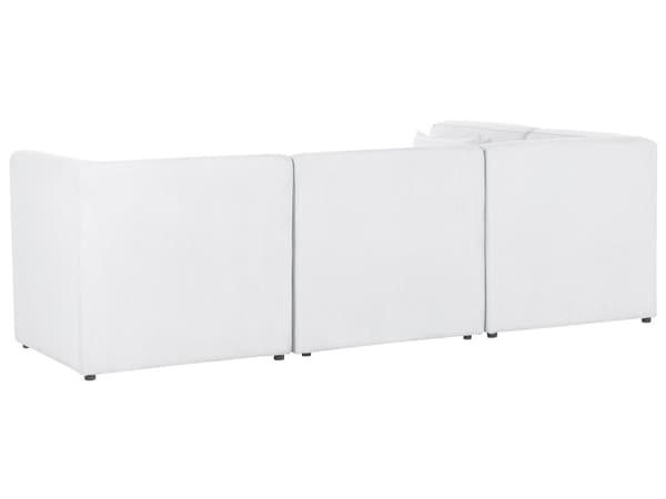 Modulär 4-sitssoffa med Höger Hörn Off-White Manchester med Ottoman 4-sitssektionssoffa Modern Design