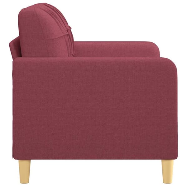 vidaXL 2-personers sofa 120 cm stof vinrød