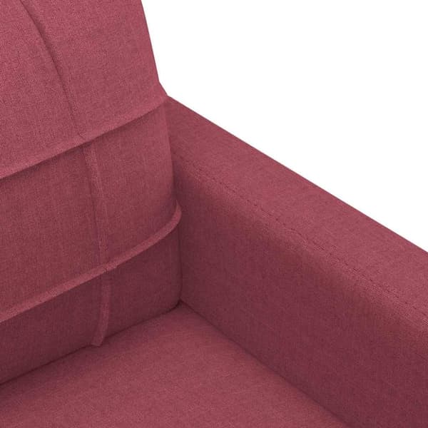 vidaXL 2-personers sofa 120 cm stof vinrød