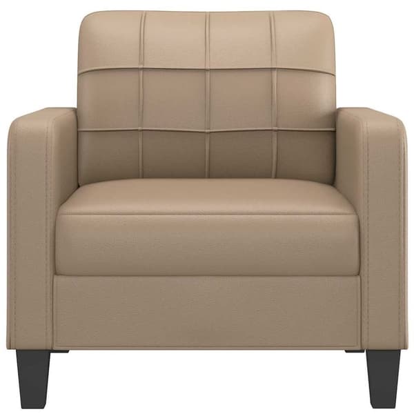 vidaXL Fåtölj Cappuccino 60 cm konstläder