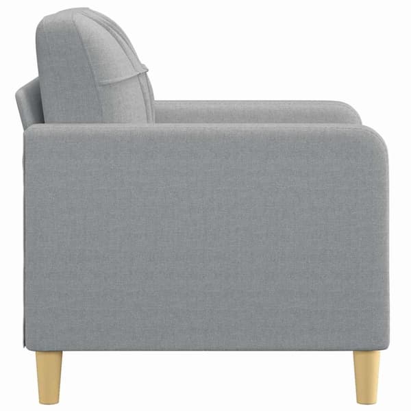 vidaXL Fåtölj ljusgrå 60 cm tyg